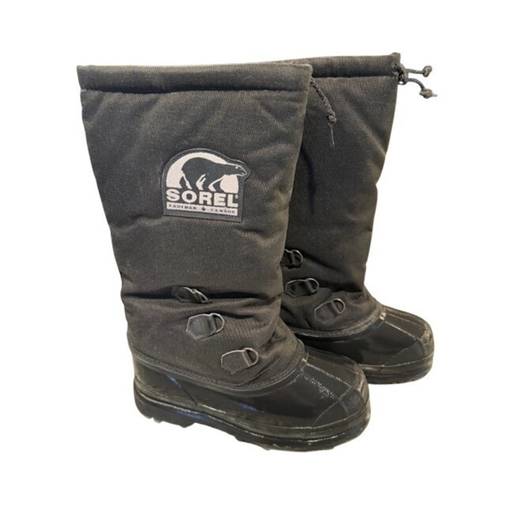 Sorel Glacier III Mens Black Waterproof Winter Snow Boots Size 7 New in Box